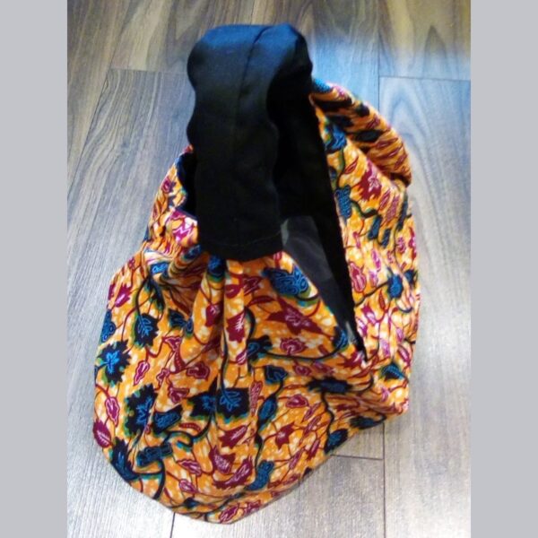 Cotton Dutch Wax Print Origami Slouchy Shopper Bag Boho Festival Tote - Image 4