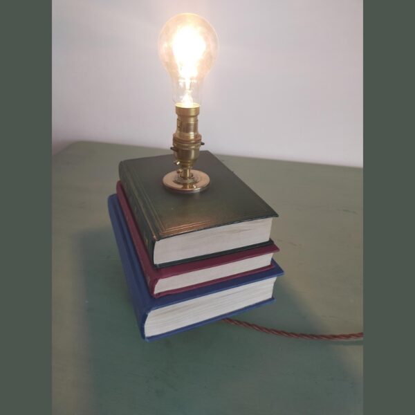 Upcycled Vintage Style Book Lamp - Image 7