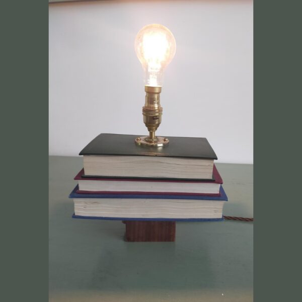 Upcycled Vintage Style Book Lamp - Image 6