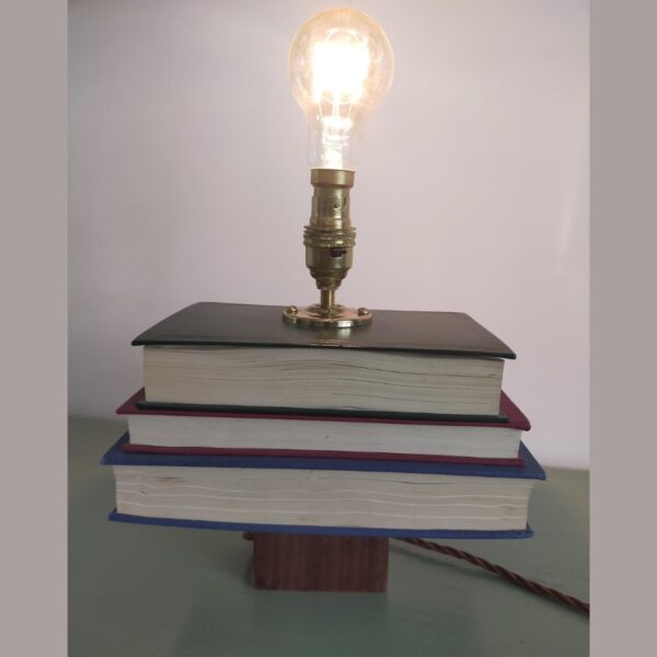 Upcycled Vintage Style Book Lamp - Image 5