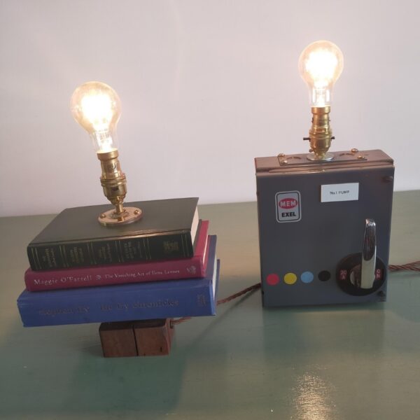 Upcycled Vintage Style Book Lamp - Image 3