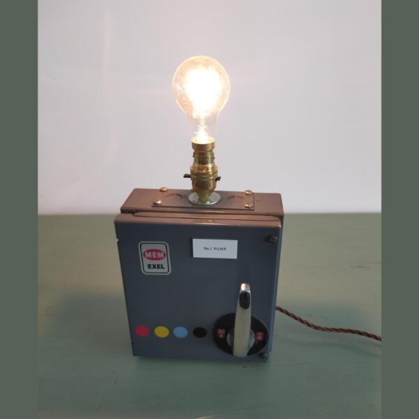 Upcycled Vintage Fuse Box Lamp